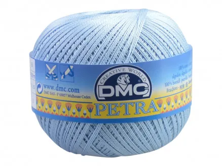 DMC Petra nro 8 Virkkauslanka Unicolor 54518 Vaaleansininen