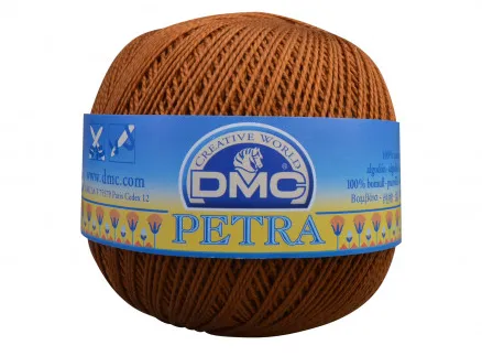 DMC Petra nro 8 Virkkauslanka Unicolor 5434 Kultaruskea
