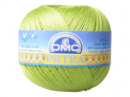 DMC Petra nro 5 Virkkauslanka Unicolor 5907 Omenanvihreä