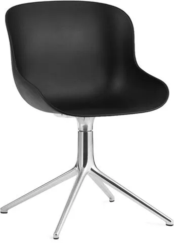 Normann Copenhagen Hyg Kääntötuoli Alumiini/Musta