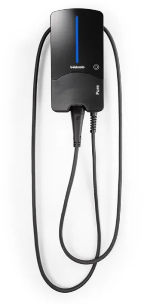 Webasto Pure Latauslaatikko 11 kW Type 2 Black Edition 7 m kaapelilla - Integroitu Type B vikavirtasuoja