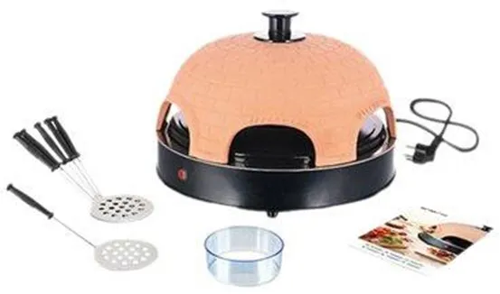 Emerio PO-115984 Pizzarette - pizza uuni - terrakotta oranssi