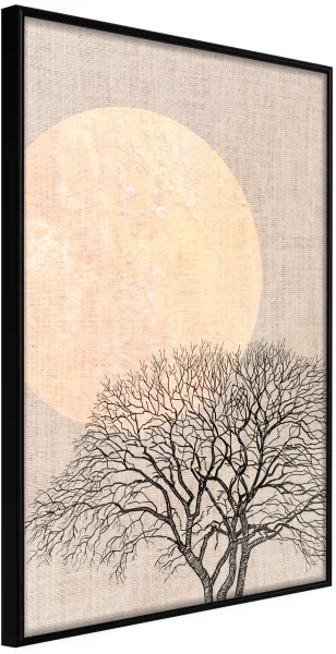 ARTGEIST Juliste kehyksellä - Tree in the Morning Musta 30x45