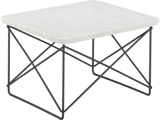Vitra Occasional LTR Yöpöytä Vaalea Marmori/Musta