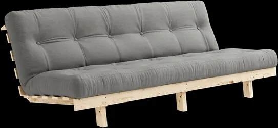 Karup Design Lean Vuodesohva Alpha Patjalla 130x200 Harmaa/Raw