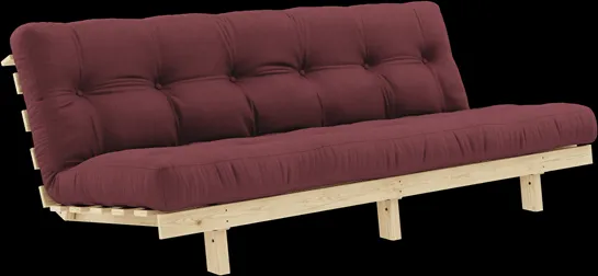 Karup Design Lean Vuodesohva Alpha Patjalla 130x200 Bordeaux/Raw