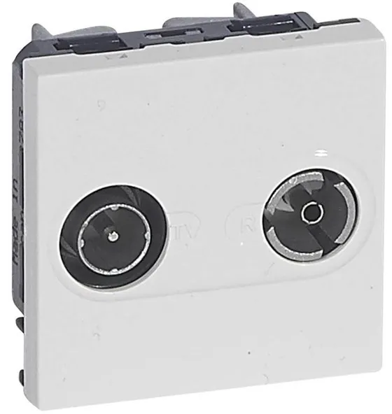 Legrand Tv-r liitin uros/naaras 9,52MM valkoinen